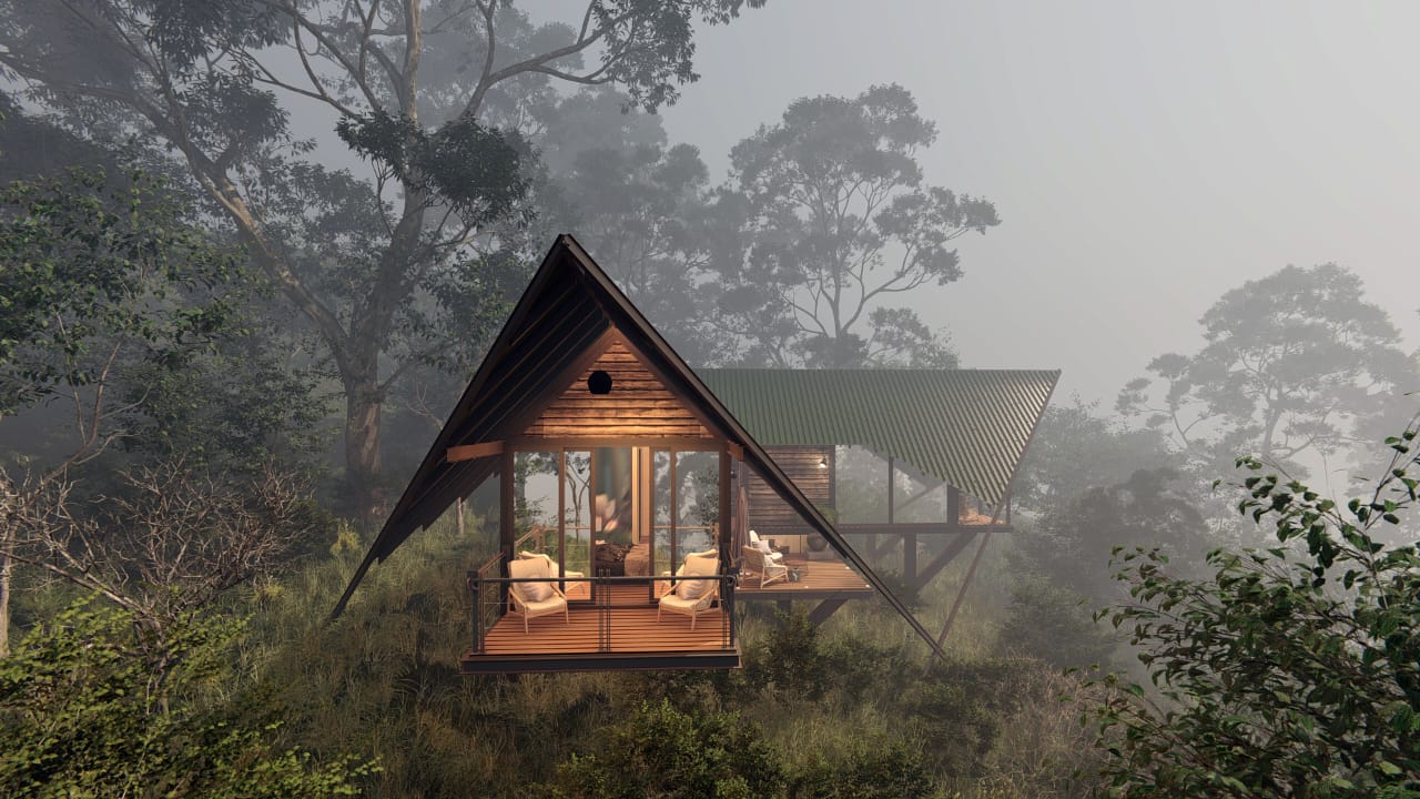 A scenic view of a resort in Ramboda, Sri Lanka, by Blue Forest Residencies